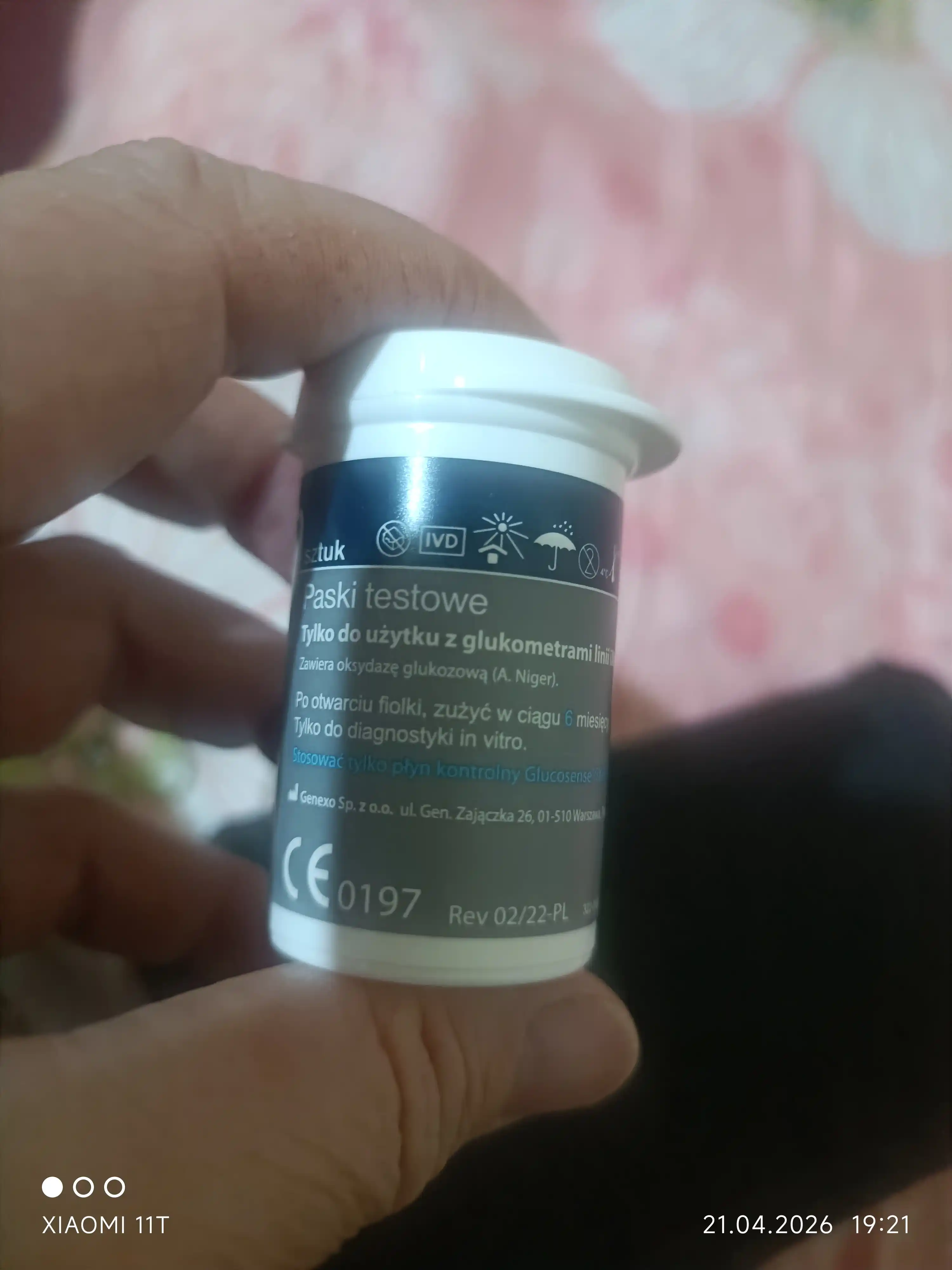 Test-poloskalar IXell glyukoza o'lchagichi uchun, 50 dona