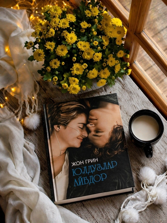 Jon Grin Yulduzlar Aybdor kitobi, Qattiq muqova, Bestseller roman, Sevgi va hayot