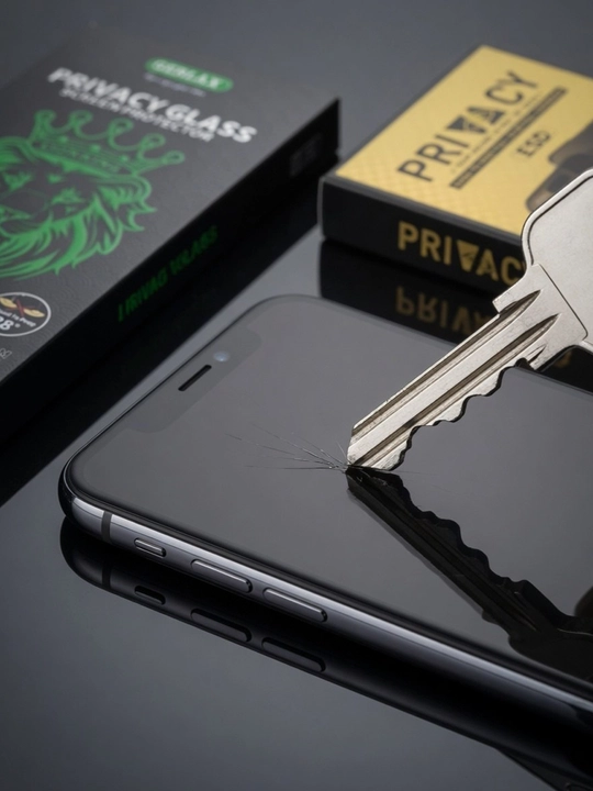 IPhone XR - 18 Pro Max uchun shaffof josuslikka qarshi himoya oynasi