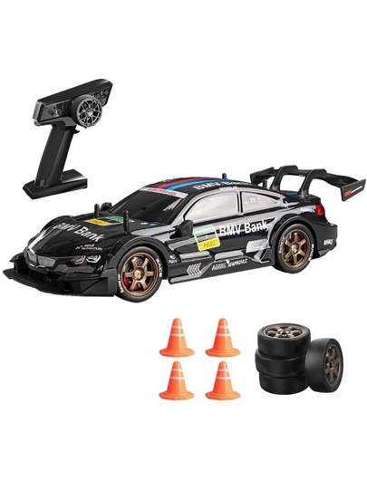 Pultli driftmashina – RC Drift Car, 4WD, 2.4GHz, LED, almashtiriladigan g‘ildiraklar bilan - 