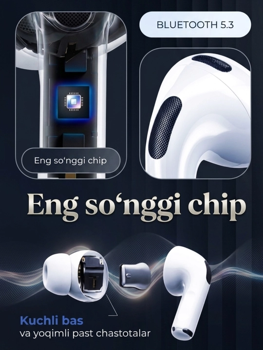 Simsiz quloqchinlar PODS PRO-3 ANC gilofi sovgaga