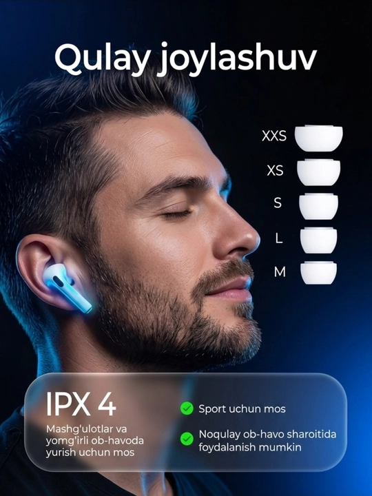Simsiz quloqchinlar PODS PRO-3 ANC gilofi sovgaga