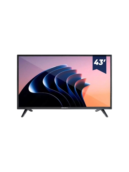 Телевизор Shivaki S43KF5000 Smart TV 43", Android, Wi-Fi, Full HD, серый асфальт - 