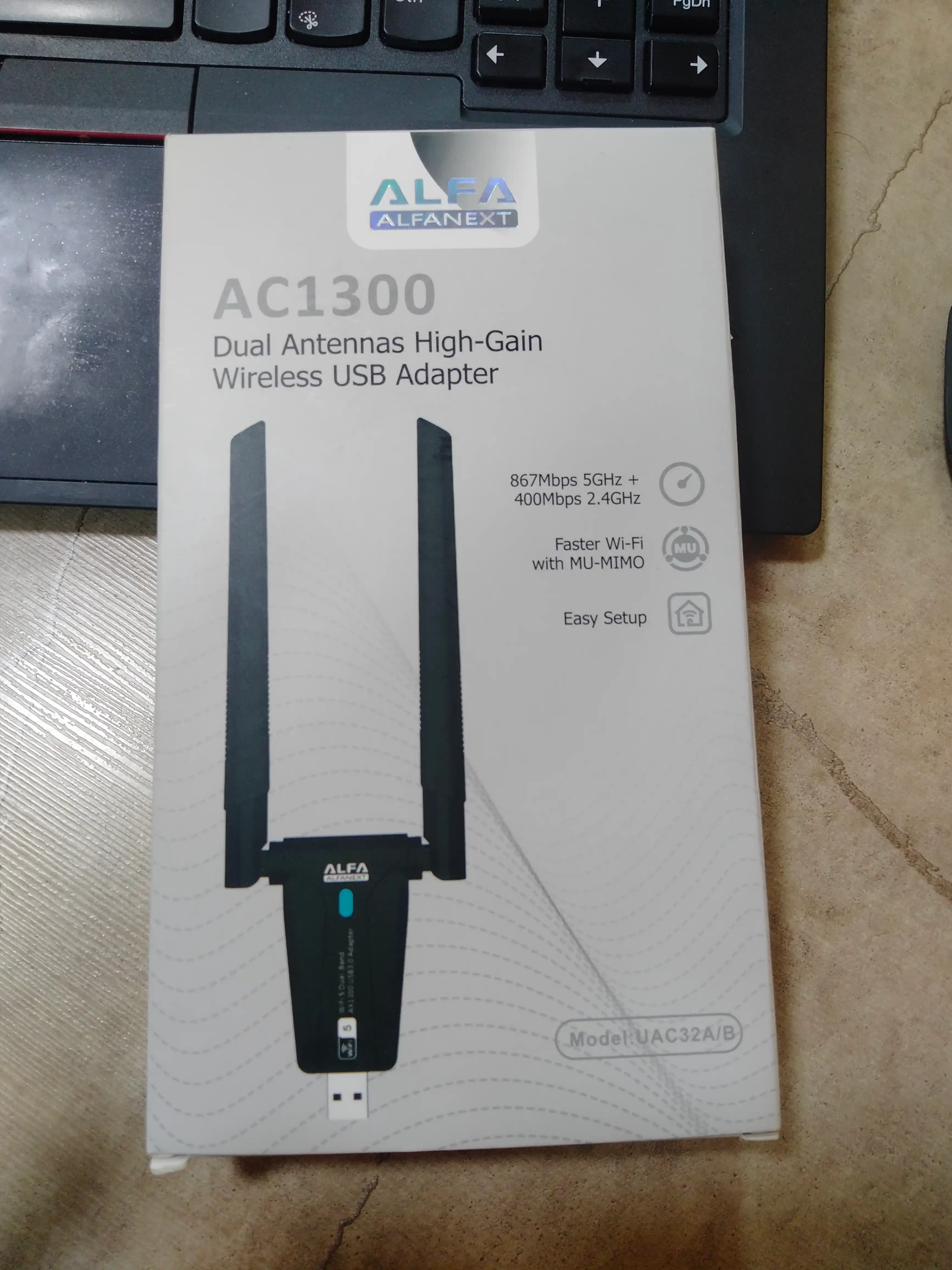 Вай-фай адаптер Pix LINK UAC32, ac1300, 5GHz, 867Mbps, 2.4 GHz, 400Mbps адаптер