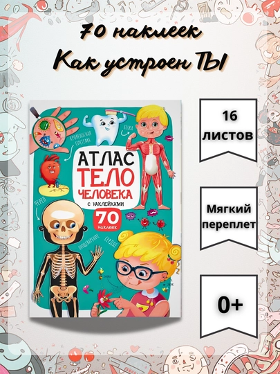 Серия «Атлас с наклейками»: Интерактивная энциклопедия и развивающие задания — GORFAM-LISHA00166-СЕРЫЙ