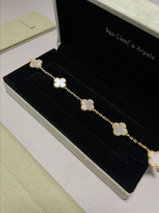 Браслет Van Cleef для женщин и девушек — не темнеет, цвет не меняется