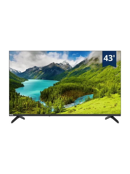 Shivaki S43PFB100 43 dyuymli Smart TV 4K HD Android Wi-Fi to‘q kulrang