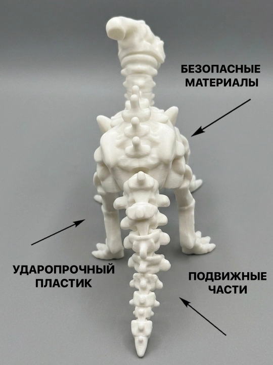 3D dinozavr haykalchalari to'plami (harakatlanuvchi, stressga qarshi, 6 xil)