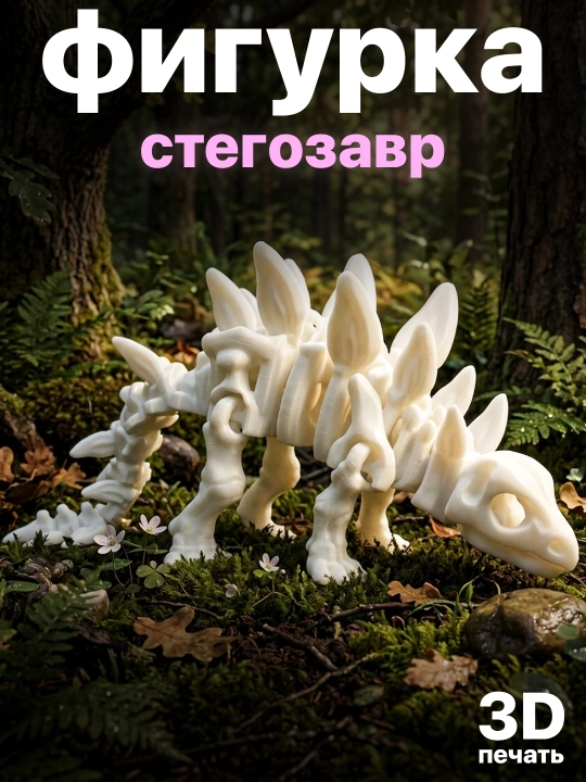 3D dinozavr haykalchalari to'plami (harakatlanuvchi, stressga qarshi, 6 xil)