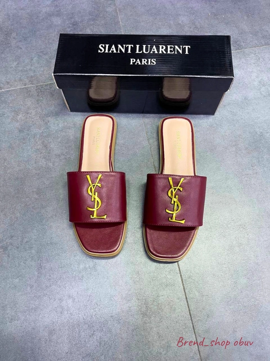 Женские и девичьи тапочки в стиле YSL – летняя обувь, брендовые тапочки для девушек