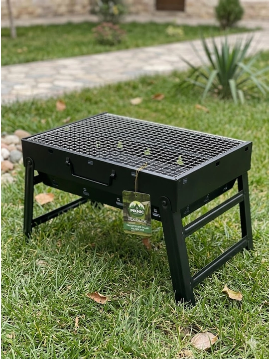Piknik va dala hovli uchun buklama portativ mangal-barbekyu