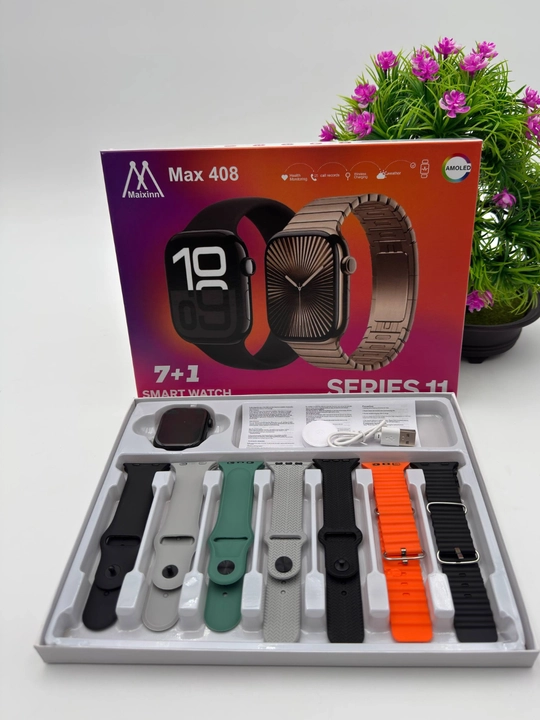 Smart Watch Ultra и Smart Watch 10, наушники Pods 2, ремешки 8–10 штук