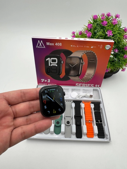 Smart Watch Ultra и Smart Watch 10, наушники Pods 2, ремешки 8–10 штук
