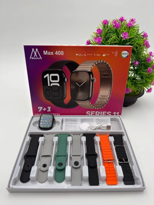 Smart Watch Ultra и Smart Watch 10, наушники Pods 2, ремешки 8–10 штук