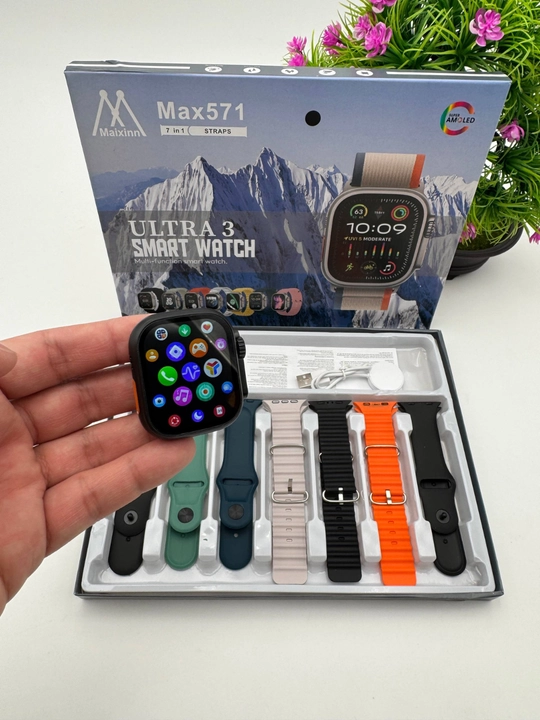 Smart Watch Ultra и Smart Watch 10, наушники Pods 2, ремешки 8–10 штук