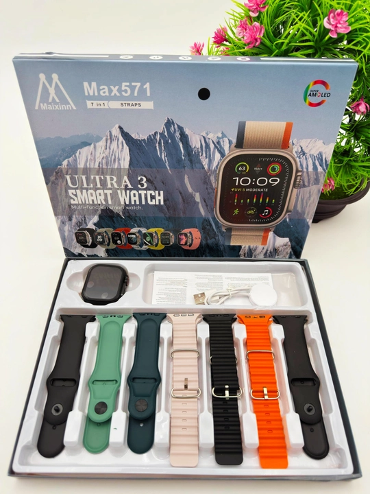 Smart Watch Ultra и Smart Watch 10, наушники Pods 2, ремешки 8–10 штук - 