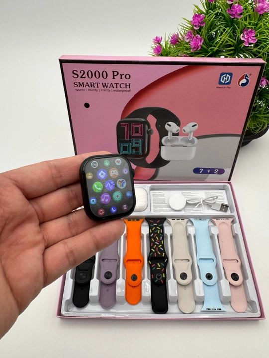 Smart Watch Ultra и Smart Watch 10, наушники Pods 2, ремешки 8–10 штук