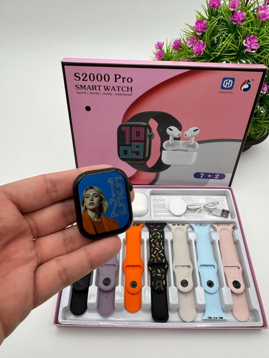 Smart Watch Ultra и Smart Watch 10, наушники Pods 2, ремешки 8–10 штук