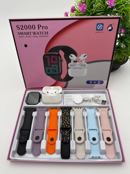 Smart Watch Ultra и Smart Watch 10, наушники Pods 2, ремешки 8–10 штук - 