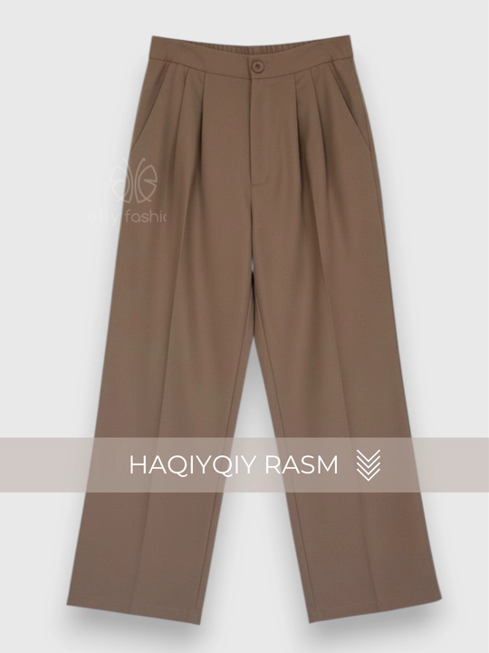 Ayollar klassik kostyumi, ikki qator tugmali pidjak va shim — ELLY FASHION