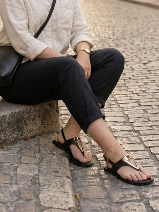 Ayollar yozgi sandal, ochiq bosonojka, platformali, zamonaviy, qulay oyoq kiyim
