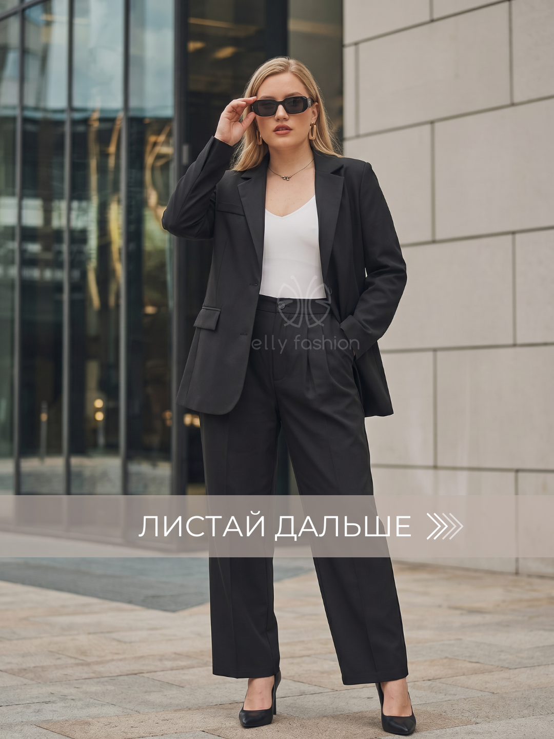 Ayollar klassik kostyumi, pidjak va shim M–3XL — ELLY FASHION