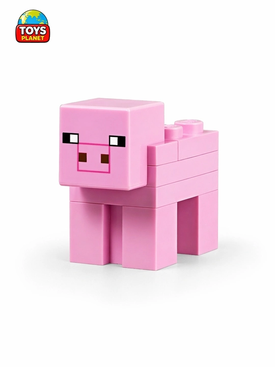 Katta konstruktorlar to'plami My World, Minecraft mavzusi, harakat figuralari bilan