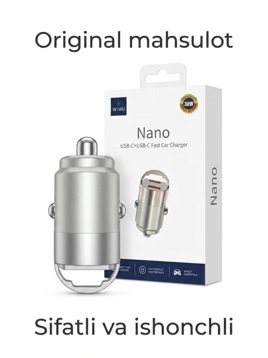 Avto zaryadlagich usb c, 30w car charger, mashina zaryadlagich, tez zaryadlash