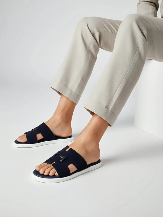 Мужские тапочки HERMES