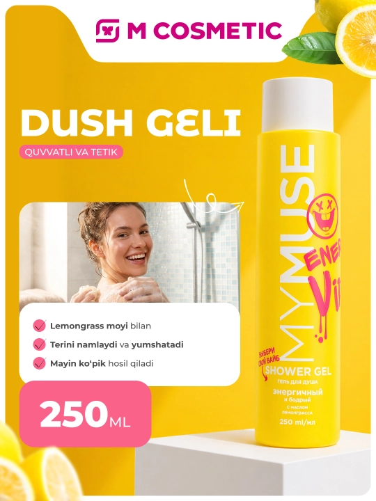 MYMUSE Dush uchun g‘ayratli va tetiklashtiruvchi gel, 250 ml - 