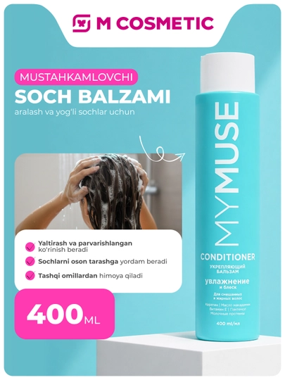 MYMUSE balzam sulfatsiz, mustahkamlovchi, 400 ml - 