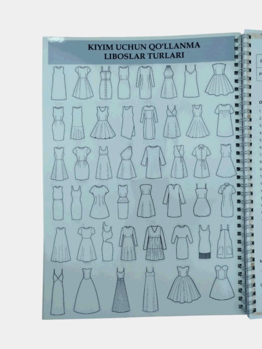 Chevarlar va atelyelar uchun mijozlar hisobi daftari, A4 format, 80 g/m²