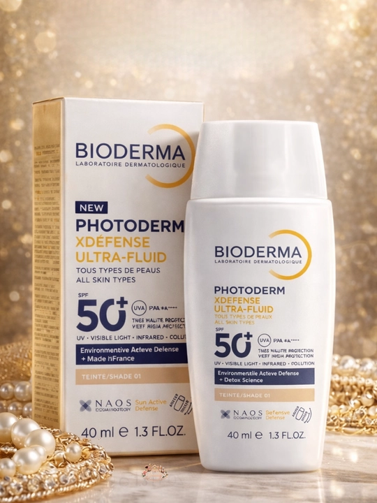 Флюид для защиты от солнца Bioderma Photoderm XDefense SPF50+ 01ton лёгкая текстура 40 мл - 