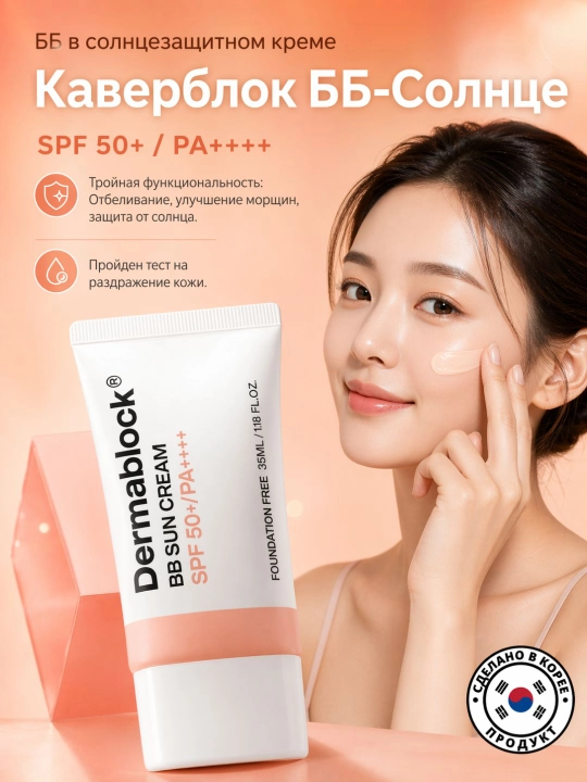 Dermablock quyoshdan himoya kremi seriyasi, 7 xil - 