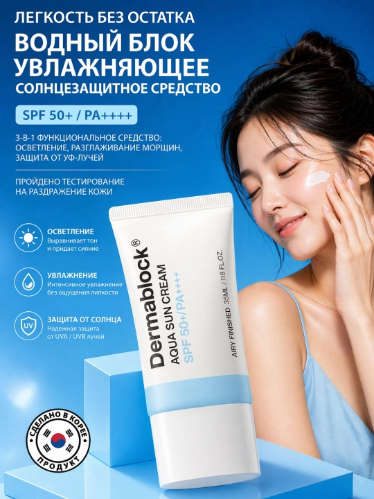 Dermablock Серия солнцезащитных кремов, 7 типов - 