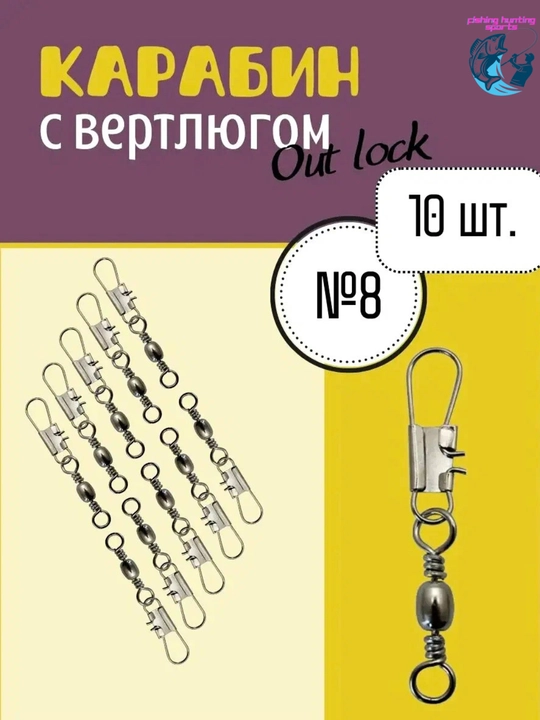 Набор карабинов с вертлюгом