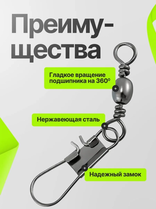 Набор карабинов с вертлюгом