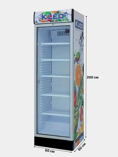 Витринный холодильник Kleo VS 390 T, 365 л