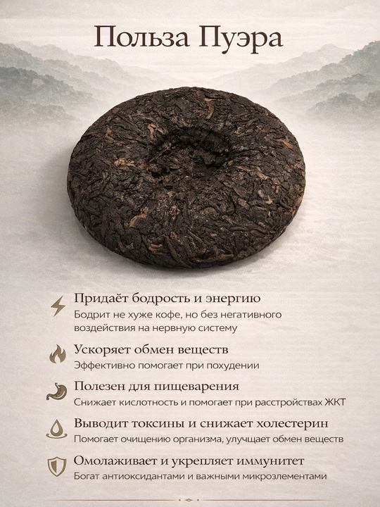 Shu Puer - 3 xil (Presslangan qora choy), 100g