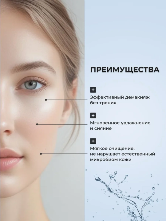 Мицеллярная вода для лица и кожи вокруг глаз Viteks Увлажнение UltraLong, 400 мл