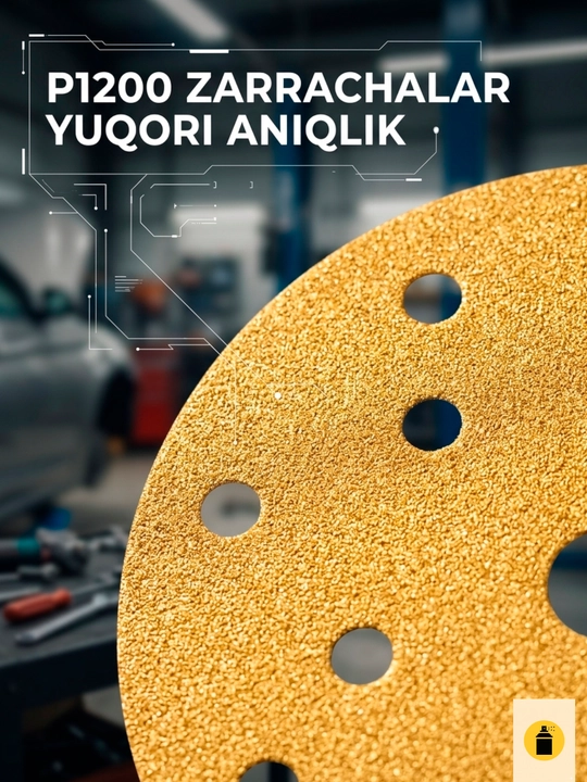 Sunmight Шлифовальный круг на липучке Gold P80 150мм 44306