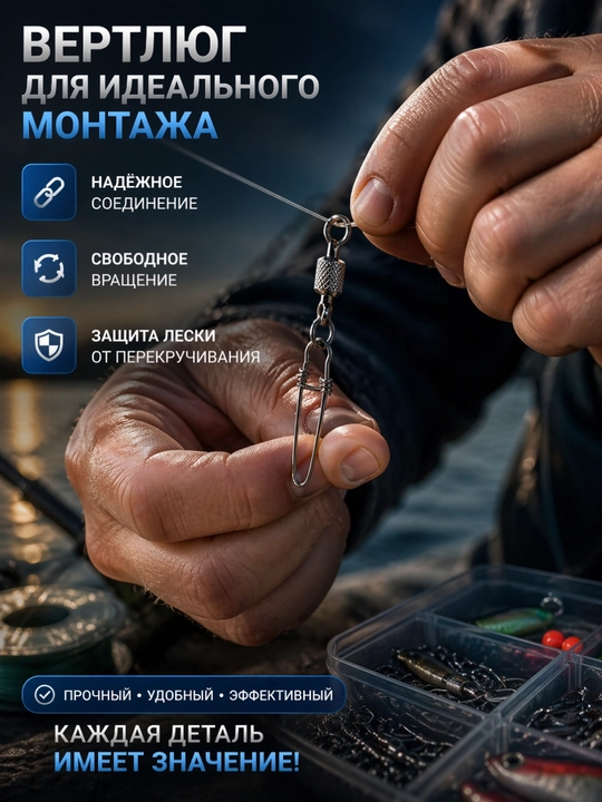 Набор карабинов с вертлюгом