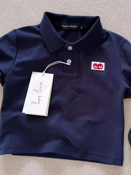 Bolalar uchun polo futbolka (yozgi, paxtali, 90–140)
