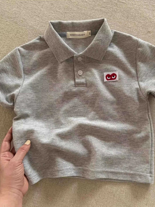 Bolalar uchun polo futbolka (yozgi, paxtali, 90–140)