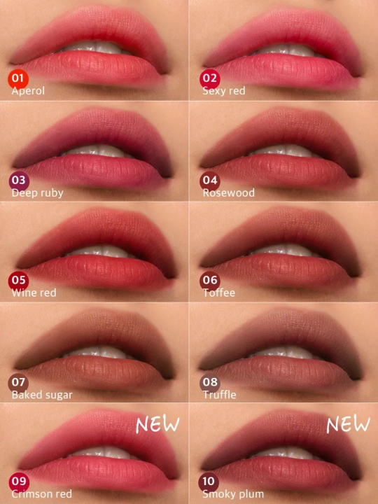 Гель-тинт LUXVISAGE LIP TINT Aqua Gel Hyaluron Complex, матовый, 3,4 мл
