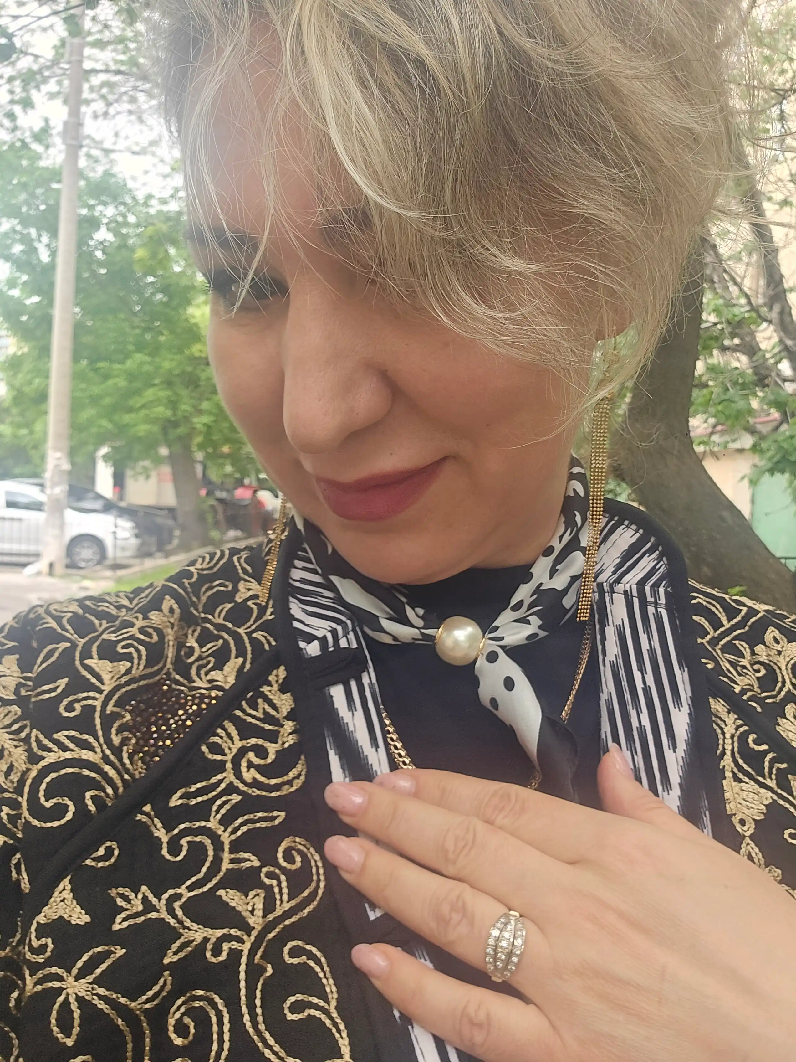 Платок на шею с магнитом