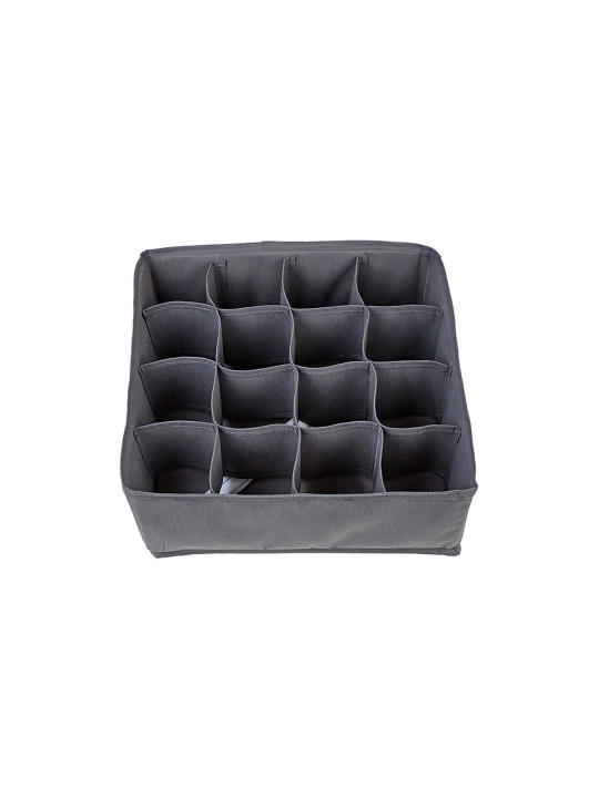 Polini Home saqlash organizatori 16 bo'lim 32x32x10 sm Kulrang - 