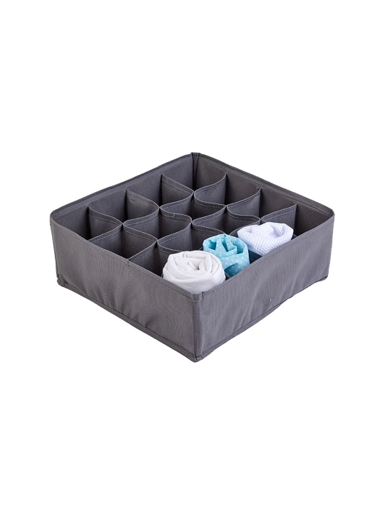 Polini Home saqlash organizatori 16 bo'lim 32x32x10 sm Kulrang