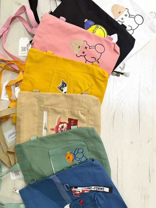 Shopper sumka transformator print bilan va uzun tasma