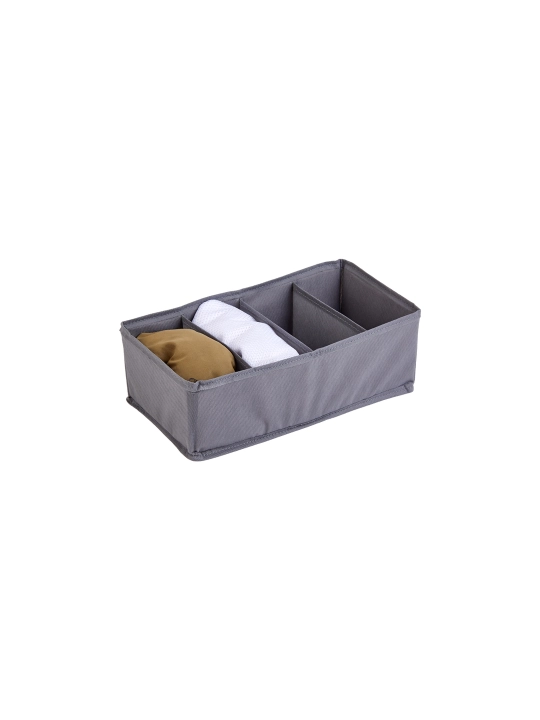 Polini Home saqlash organizatori, 4 bo'lim, 32x16x10 sm, kulrang